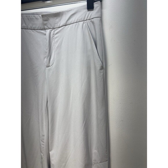 Athleta Womens Tribeca Wide Leg Crop Pants Gray Stretch Lightweight Sz 4 - Picture 5 of 16